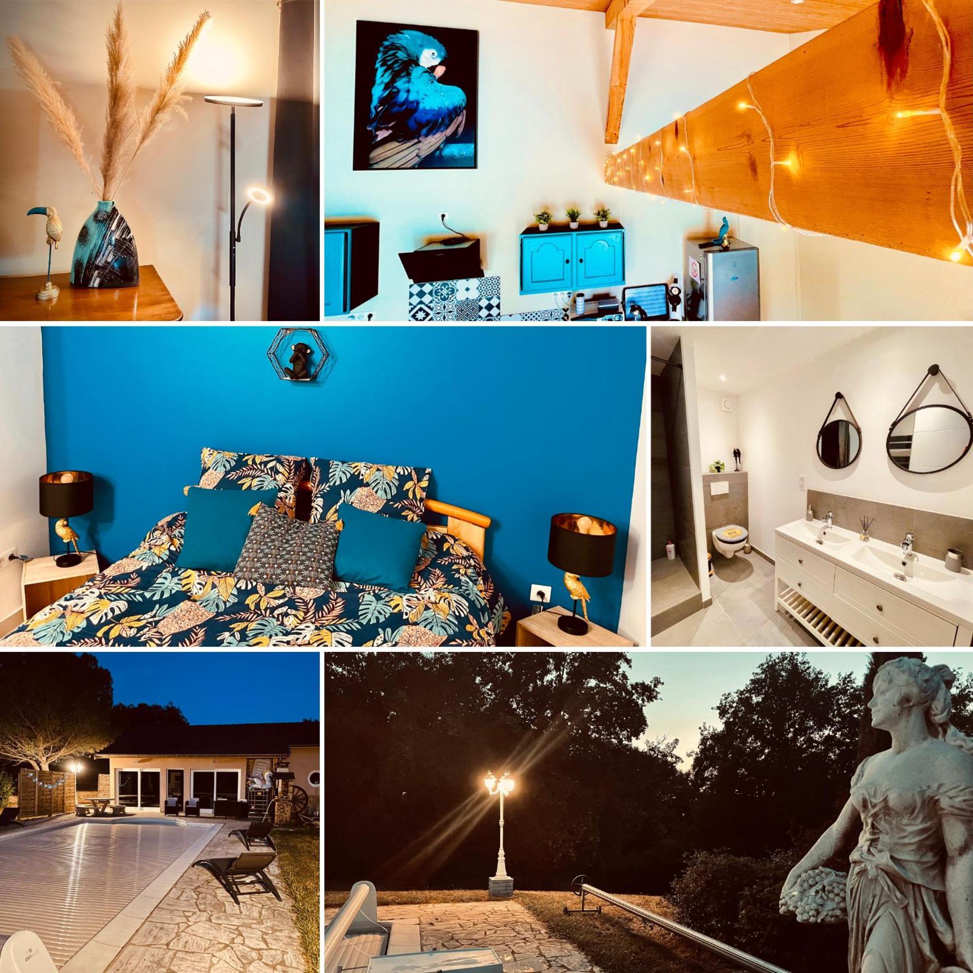 La Villa Perroquet Poncins 외부 사진